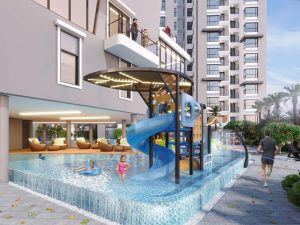 Hồ bơi trẻ em Căn Hộ The habitat bình dương giai đoạn 3