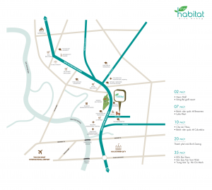 Bản đồ dự án the habitat bình dương giai đoạn 3
